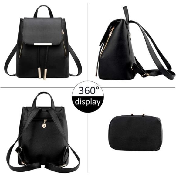 Womens Travel Backpack Mini Purses Bag Cute Rucksack Multipurpose Shoulder Bag - Picture 5 of 7